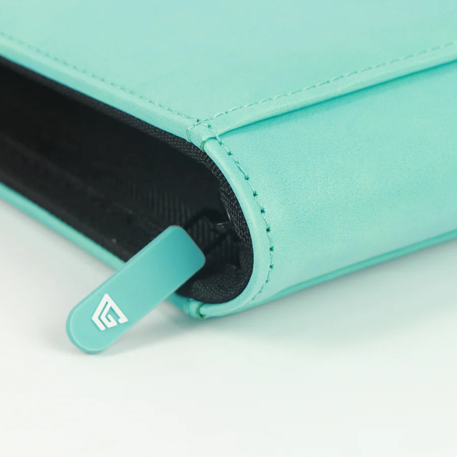 Gemloader Premium Toploader Binder i turkis – 3x3 pockets til 216 toploaders