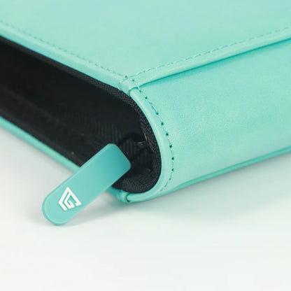 Gemloader Premium Toploader Binder i turkis – 3x3 pockets til 216 toploaders